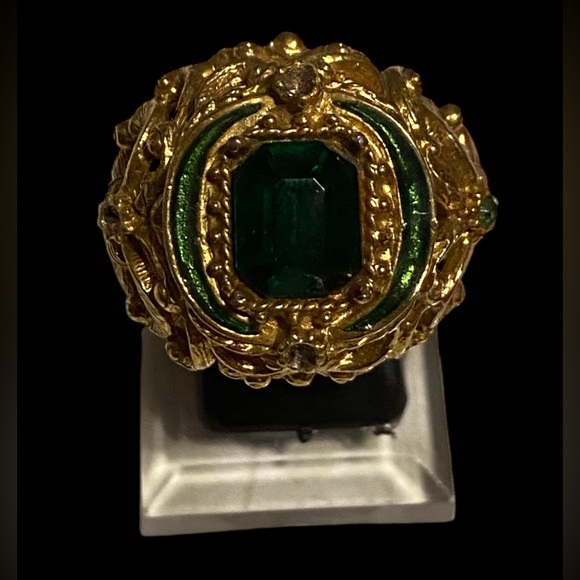 LAST CHANCE 🔥 Vintage Costume Fleur De Lis Adjustable Ring #7993 - Picture 3 of 10